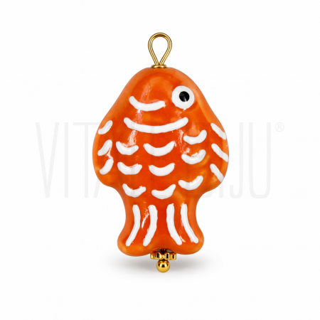 Pendente Peixe 34x20 em Cerâmi...